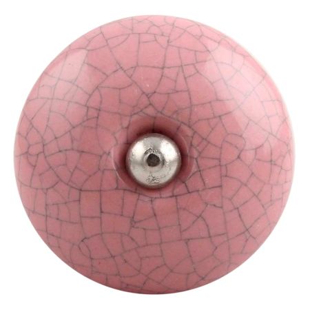 Pink Black Crackle Ceramic Wine Stopper 